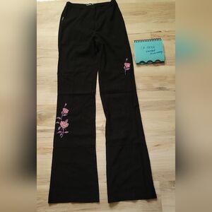 Vintage LA Pierre Emboidered Pants Sz0